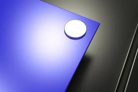 Rectangular colored plate on black background with rivets 库存插图