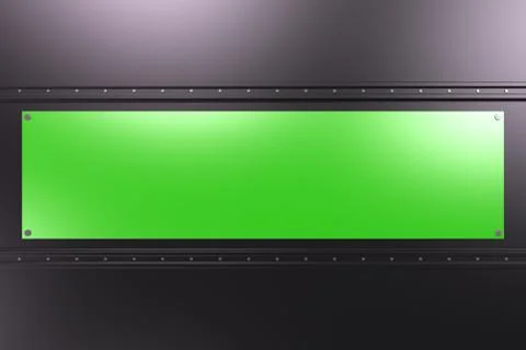 Rectangular colored plate on black background with rivets イラスト素材