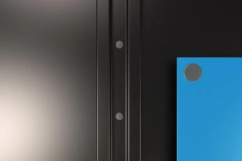 Rectangular colored plate on black background with rivets イラスト素材