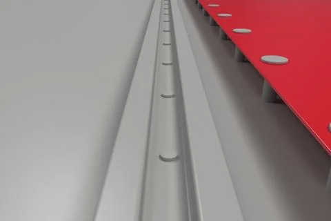 Rectangular colored plate on white background with rivets 库存插图