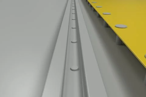 Rectangular colored plate on white background with rivets Stock Illustration