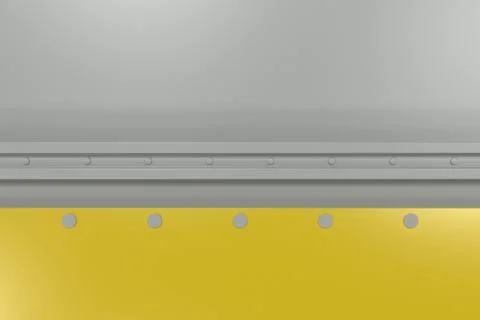 Rectangular colored plate on white background with rivets 库存插图