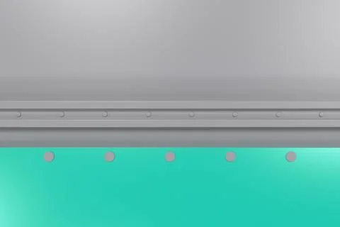 Rectangular colored plate on white background with rivets イラスト素材