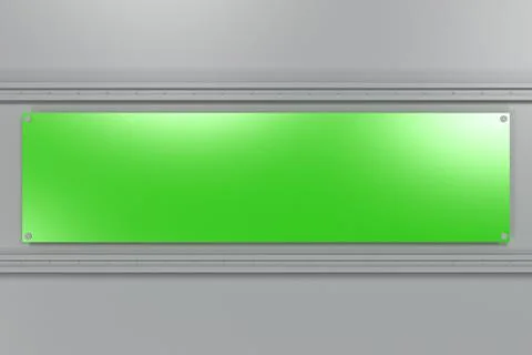Rectangular colored plate on white background with rivets イラスト素材