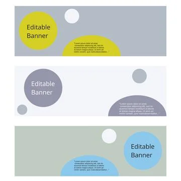 Rectangular colorful banners template for marketing or branding 스톡 일러스트