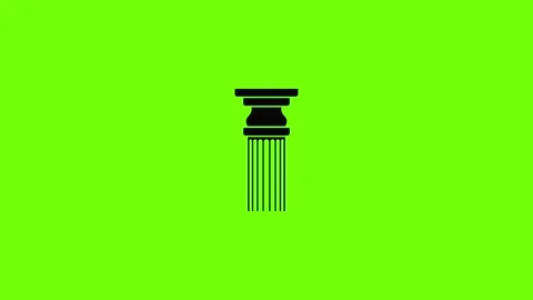 Rectangular column icon animation 스톡 동영상 157499765