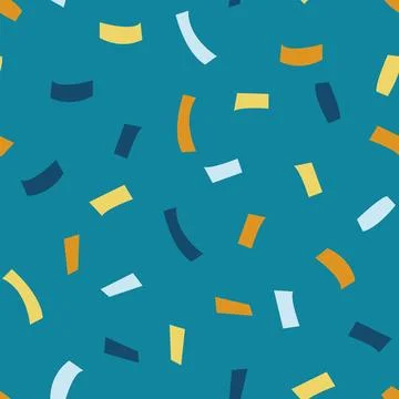 Rectangular confetti particles seamless pattern Illustrazione stock