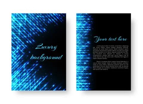 Rectangular cover with neon light Stock Illustration