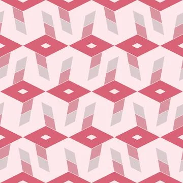 Rectangular cuboid geometric seamless pattern for textile and wrapping paper  스톡 일러스트
