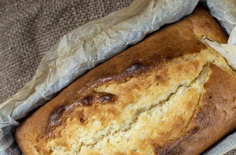 Rectangular cupcake, homemade cakes, close-up top view 스톡 사진