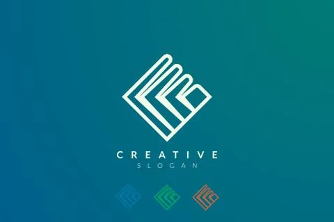 Rectangular Design creations. Modern minimalist and elegant vector illustrati Stock Illustration