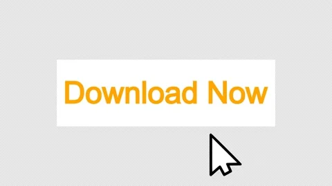 Rectangular Download Now Button Animation, Orange and White Stock Footage 220988259