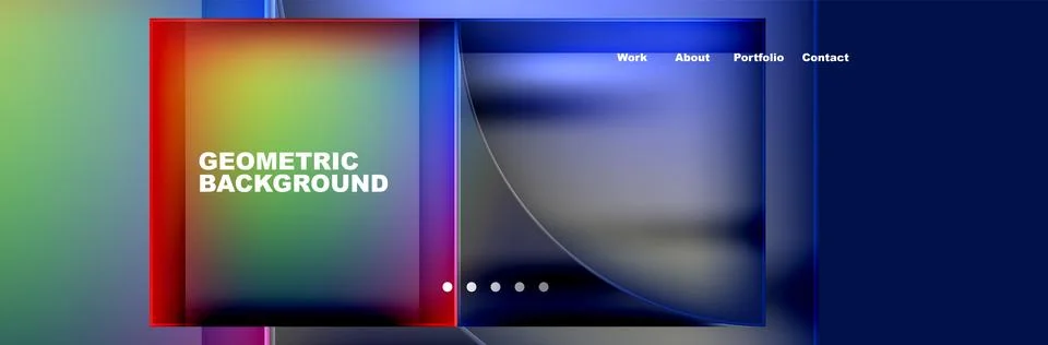 Rectangular electronic device with vibrant, rainbowcolored display 스톡 일러스트