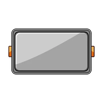 Rectangular empty decorative serving tray for home Illustrazione stock