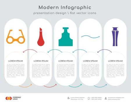 Rectangular eyeglasses infographics design Illustrazione stock