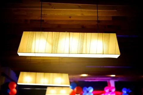 Rectangular fancy lamp Stock Photos