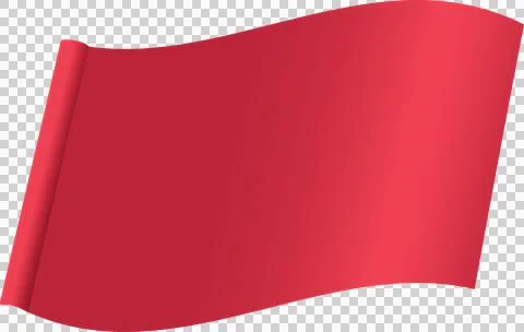 Rectangular flag flapping Stock Illustration