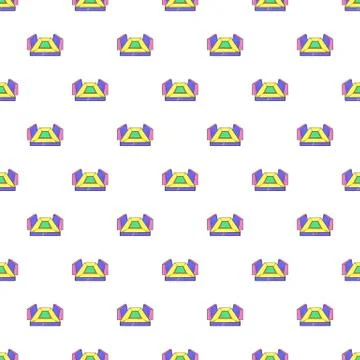 Rectangular football stadium pattern Illustrazione stock