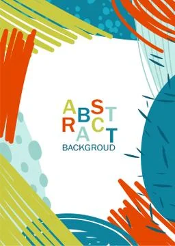 Rectangular frame from abstract spots. Vector illustration. 스톡 일러스트