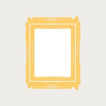 Rectangular frame for the design of banners, inscriptions, logos and art Stock Illustration