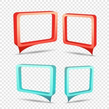 Rectangular frame discount sticker set Stock Illustration