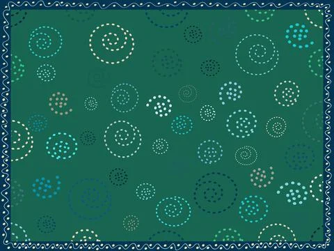 Rectangular frame ethnic card with painted. イラスト素材