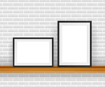 Rectangular Frame. Good For Display Your Projects. Blank For Exhibit Stock Illustration