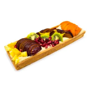 Rectangular Fruit Cake Stock Photos