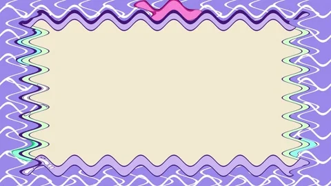 Rectangular full wavy blue with white lines horizontal frame on bright scre.. Vídeos de archivo 270315749