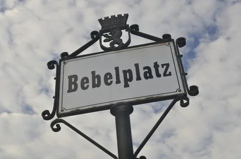 The rectangular, fully paved Bebelplatz (named after August Bebel) (the 写真素材