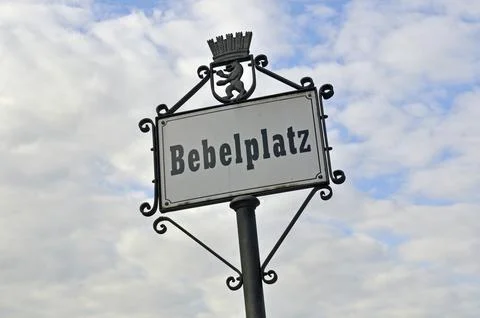 The rectangular, fully paved Bebelplatz (named after August Bebel) (the Foto stock