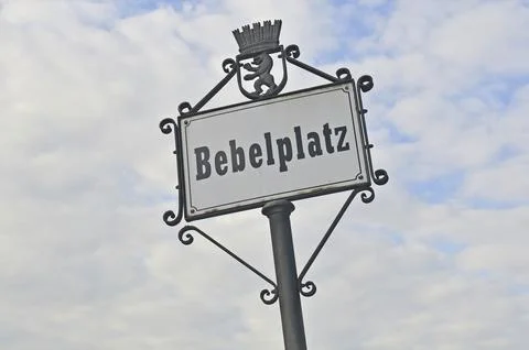 The rectangular, fully paved Bebelplatz (named after August Bebel) (the Foto stock