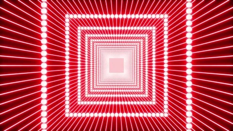 Rectangular geometric tunnel loop animation Stock Footage 306286168