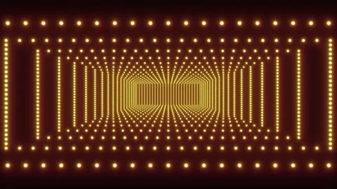 Rectangular geometric tunnel loop disco animation Stock Footage 306285919