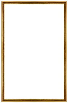 Rectangular gilded frame Stock Photos