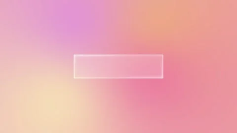 Rectangular glass liquid button in Glassmorphism style on a soft pastel gradient Stock Footage 327320842