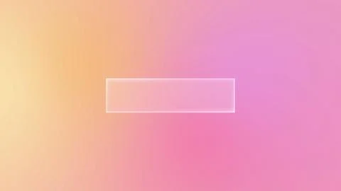 Rectangular glass liquid button in Glassmorphism style on a soft pastel gradient 스톡 일러스트