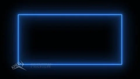 Rectangular glowing neon background on black Stockbeeldmateriaal 238844060