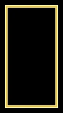 Rectangular Golden Frame Story on The Black Background イラスト素材