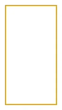 Rectangular Golden Frame Story on The White Background イラスト素材