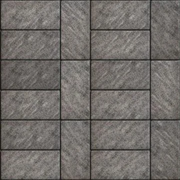 Rectangular Gray Scuffed Paving Slabs Illustrazione stock