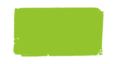 A rectangular green brush stroke with rough edges. Perfect for eco-labels Illustrazione stock