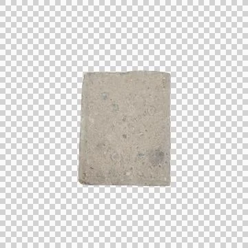 Rectangular grey concrete paving block isolated masonry building material Stock Photos