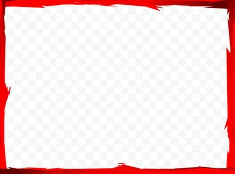 Rectangular grungy frame, grungy border with painted effect Stock Illustration