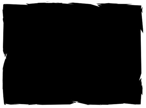 Rectangular grungy frame, grungy border with painted effect Stock Illustration