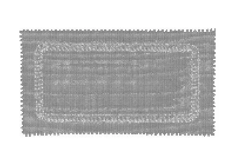 Rectangular halftone border pattern made of black dots on white background .. Stock Illustration