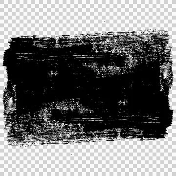 Rectangular hand drawn brush stroke Stock Illustration