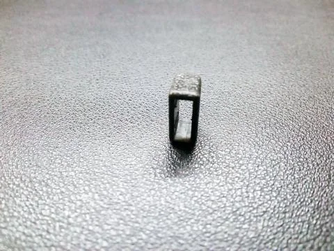 A rectangular hole object for fastening the camera strap Stock Photos