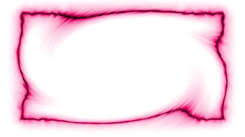 Rectangular horizontal curved glowing neon shiny red closed lines frame wit.. Stock Footage 270315505