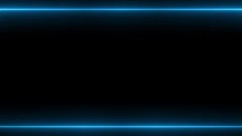 Rectangular horizontal frame with moving neon light effect, blue frame. Lon.. Stock Footage 270315973